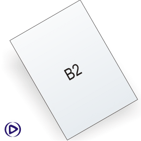 Offsettryck från ark i B2-format