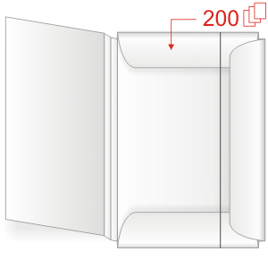 Presentationsmapp G3210 med gummiband - rygg 10 mm