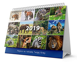 Spiralkalenderkalender med flera paneler - Djur