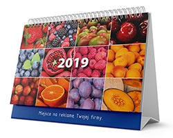 Spiralkalenderkalender med flera paneler - frukt